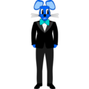 download Mouse In A Tuxedo clipart image with 180 hue color