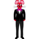 download Mouse In A Tuxedo clipart image with 315 hue color