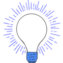 download Lightbulb 2 clipart image with 180 hue color