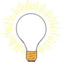 download Lightbulb 2 clipart image with 0 hue color
