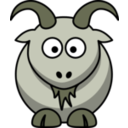 download Cartoon Goat clipart image with 45 hue color