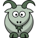 download Cartoon Goat clipart image with 90 hue color