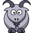 download Cartoon Goat clipart image with 225 hue color