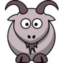 download Cartoon Goat clipart image with 315 hue color