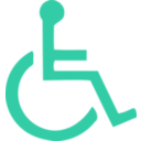 download Wheelchair Symbol clipart image with 45 hue color