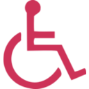 download Wheelchair Symbol clipart image with 225 hue color
