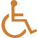 download Wheelchair Symbol clipart image with 270 hue color
