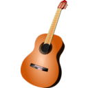 download Classic Guitar clipart image with 0 hue color