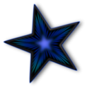 download Dark Star clipart image with 180 hue color