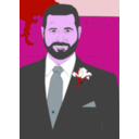 download Groom clipart image with 270 hue color
