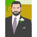 download Groom clipart image with 0 hue color