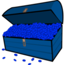 download Treasure clipart image with 180 hue color