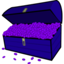 download Treasure clipart image with 225 hue color