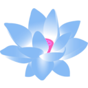 download Lotus Blossom clipart image with 270 hue color