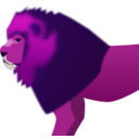 download Lion clipart image with 270 hue color