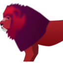 download Lion clipart image with 315 hue color