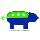 download Gop Pig clipart image with 225 hue color