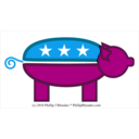 download Gop Pig clipart image with 315 hue color