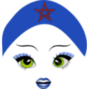 download Pretty Moroccan Girl Smiley Emoticon clipart image with 225 hue color