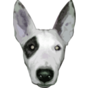 download Highres Bullterrier Head clipart image with 270 hue color