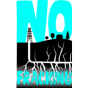 download No Fracking clipart image with 180 hue color