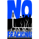 download No Fracking clipart image with 225 hue color