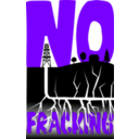 download No Fracking clipart image with 270 hue color