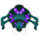 download Purple Spider clipart image with 225 hue color