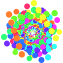 download Color Dots clipart image with 315 hue color
