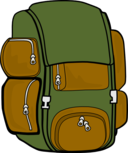 Backpack Green Brown