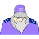 download Colonel Frost Russian Military Santa Claus clipart image with 45 hue color