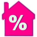 download Home Loan Interest Rate clipart image with 315 hue color