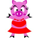 download Madame Pig clipart image with 0 hue color