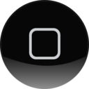 download Iphone Home Button clipart image with 0 hue color