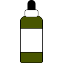 download Dropper Bottle With Label clipart image with 45 hue color