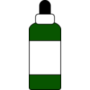 download Dropper Bottle With Label clipart image with 90 hue color
