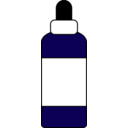 download Dropper Bottle With Label clipart image with 225 hue color