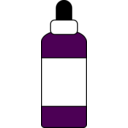 download Dropper Bottle With Label clipart image with 270 hue color
