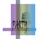 download Party clipart image with 180 hue color