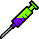 download Syringe Icon clipart image with 270 hue color