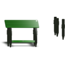 download Teak Top Table clipart image with 90 hue color