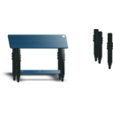 download Teak Top Table clipart image with 180 hue color