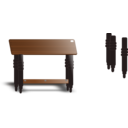 download Teak Top Table clipart image with 0 hue color