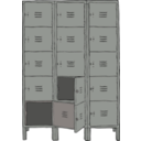 download Lockers clipart image with 180 hue color