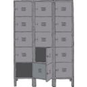 download Lockers clipart image with 0 hue color