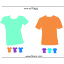 download Fibers Com Vector T Shirt Templates clipart image with 180 hue color