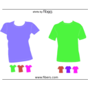 download Fibers Com Vector T Shirt Templates clipart image with 270 hue color