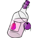 download Bottle With Moonshine clipart image with 270 hue color