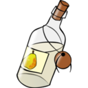 download Bottle With Moonshine clipart image with 0 hue color