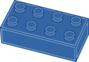 Blue Lego Brick